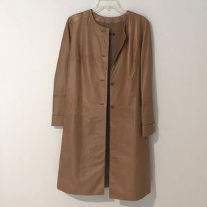 Helmut Lang leather coat. Size 42